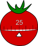 Timer set for 25 minutes for the Pomodoro Technique to help you focus