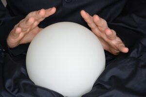 a crystal ball fortune teller